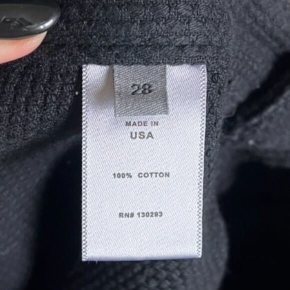 Prospective Flow Everflow K-410 Textured Knit Tapered Trouser in Black Size 28 - Picture 5 of 5